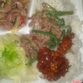 Cơm - Bò Xào - Gà Rán Sốt Me - Gà Cựa Xào