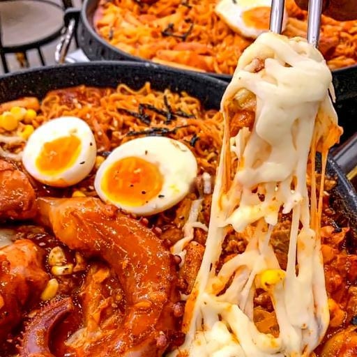 Gà xào bắp cải phô mai bạch tuộc