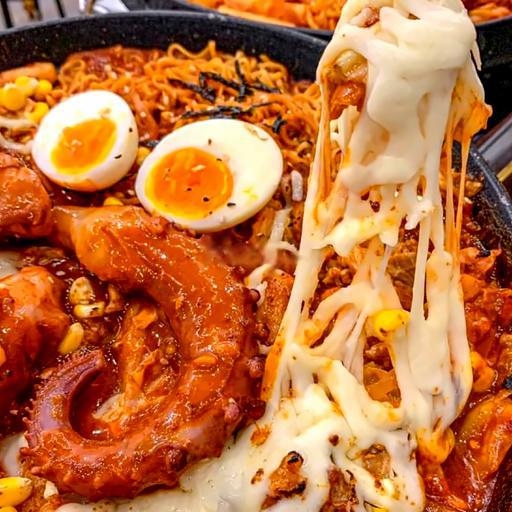 Bạch tuộc sốt nướng phô mai