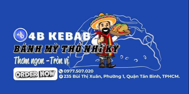 Hình ảnh 4B Kebab - Bánh Mì Thổ Nhĩ Kỳ & Tacos - Bùi Thị Xuân