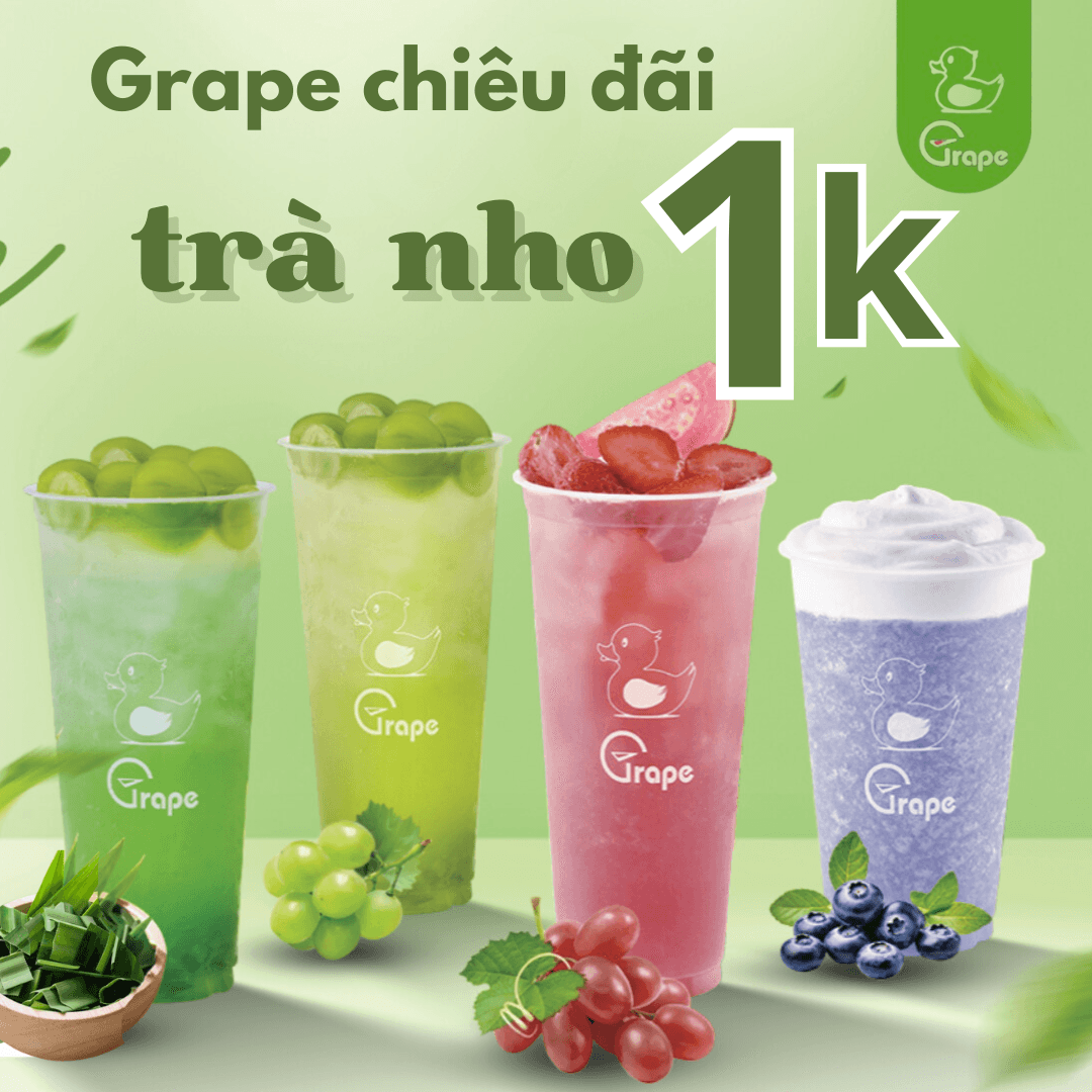 Hình ảnh  Grape - Nước Nho Tươi 100%, Trà Hoa Quả - 117 Lương Thế Vinh