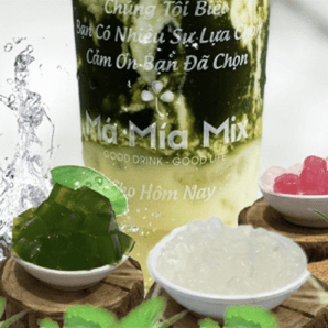 Hình ảnh Má Mía Mix - Nước Ép Rau Má, Nước Mía, Nước Dừa - Thích Quảng Đức