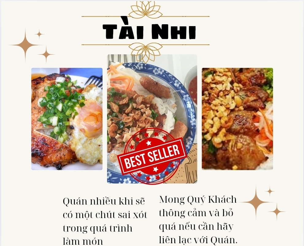 Hình ảnh Tài Nhi - Bún Thịt Nướng & Cơm Sườn Ốp La - Cư Xá Phú Lâm D