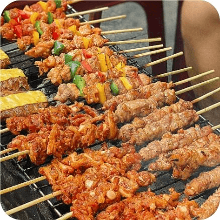 Hình ảnh Bánh Mỳ Thịt Xiên Nướng - Thợ Nhuộm