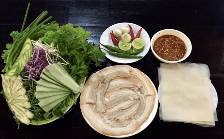 Hình ảnh Đặc sản Đà Nẵng Bánh Tráng Cuốn Thịt Heo - Nguyễn Văn Khối
