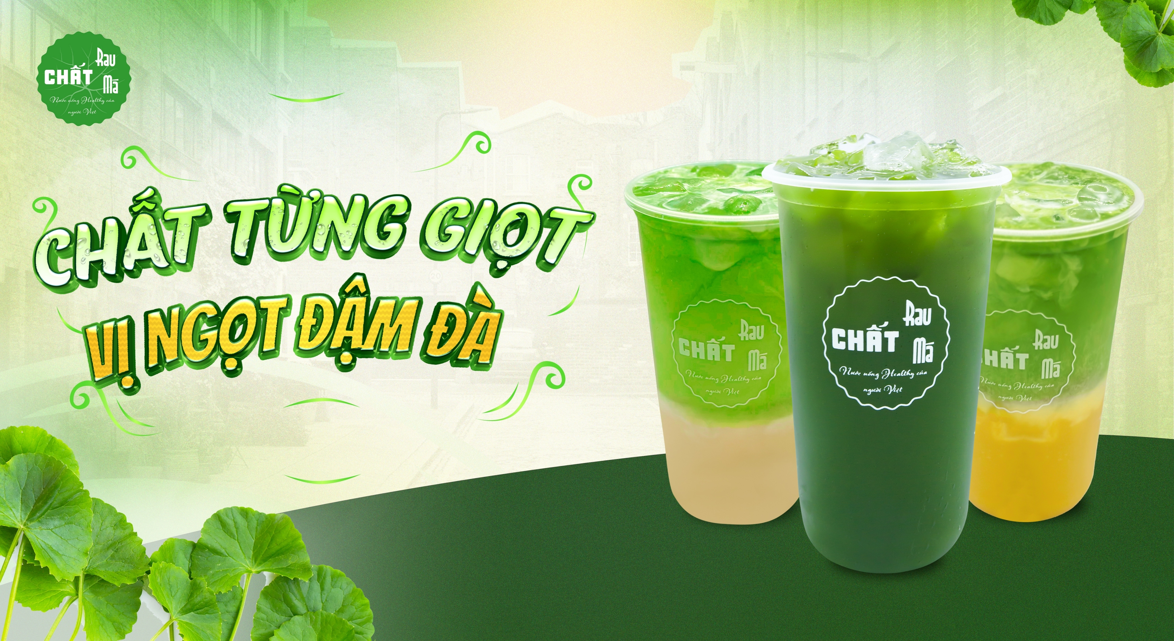 Hình ảnh Chất Rau Má - Trà Trái Cây & Sữa Đậu Nành - Triều Khúc