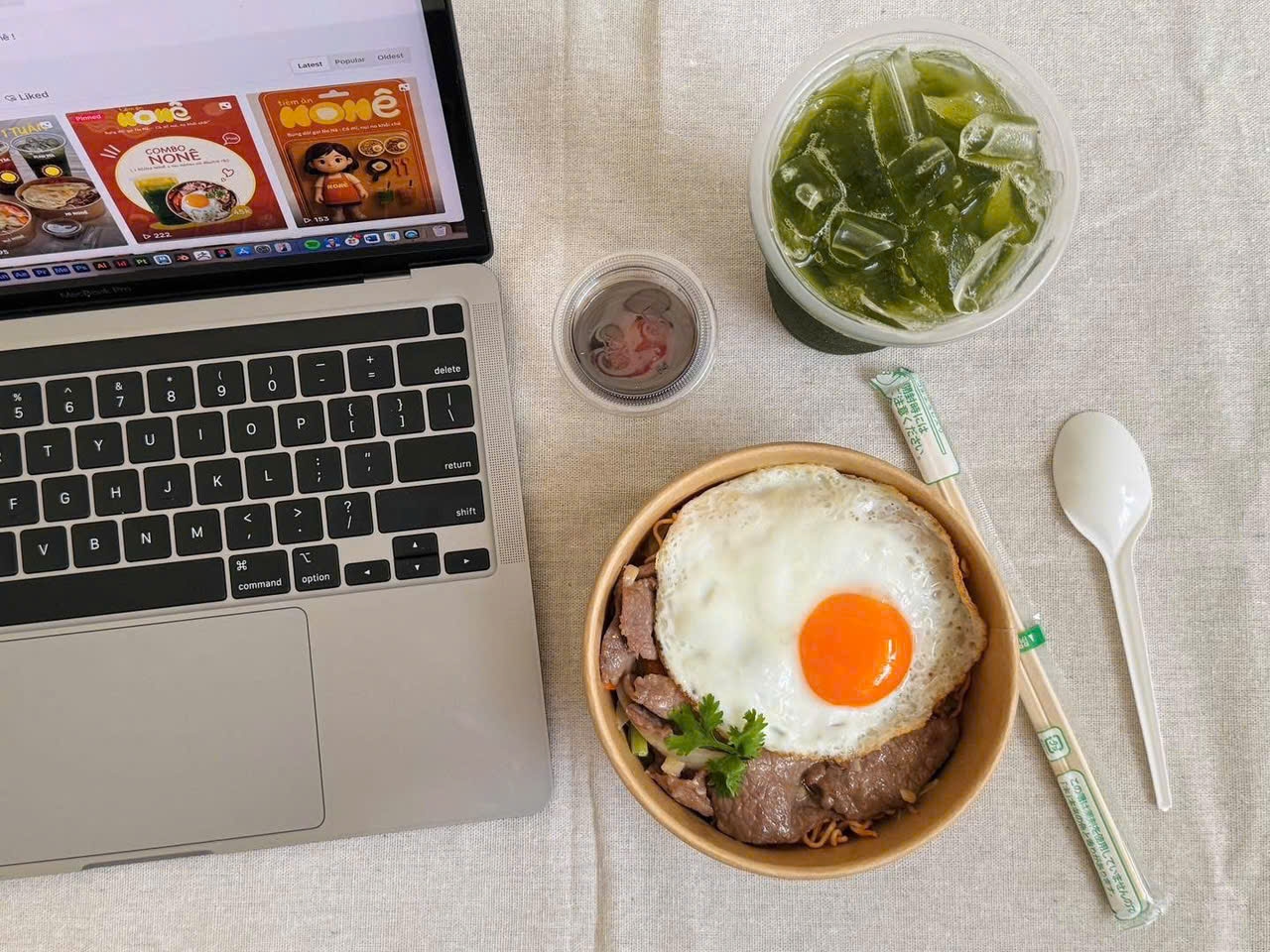 Hình ảnh Tiệm Ăn No Nê - Nui, Mì Xào Bò & Rau Má Đậu Xanh - Xóm Đất