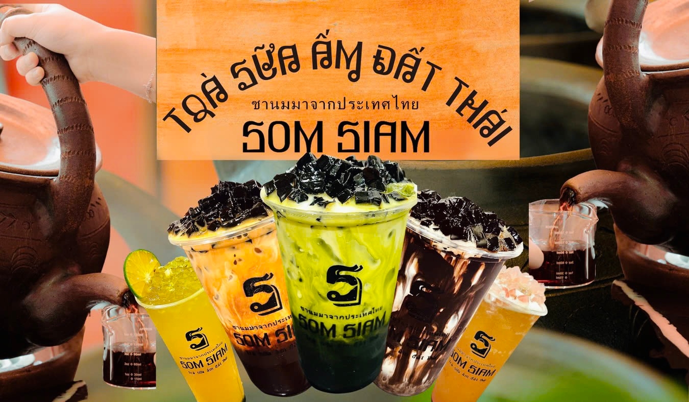 Hình ảnh Trà Sữa Ấm Đất Thái Som Siam - Hoa Sứ