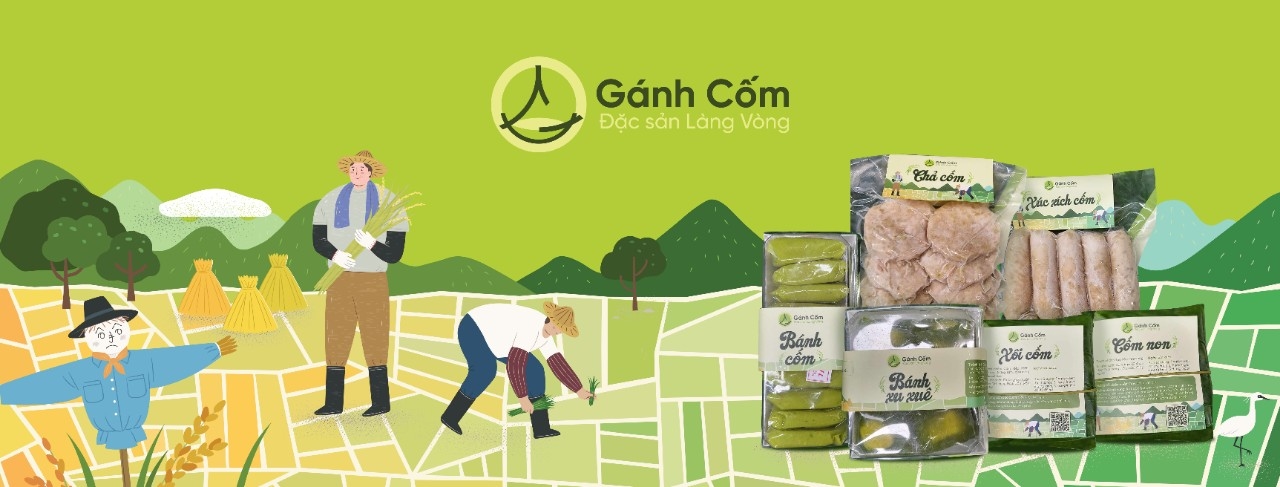 Hình ảnh Gánh Cốm - Đặc Sản Làng Vòng - Xuân Thủy